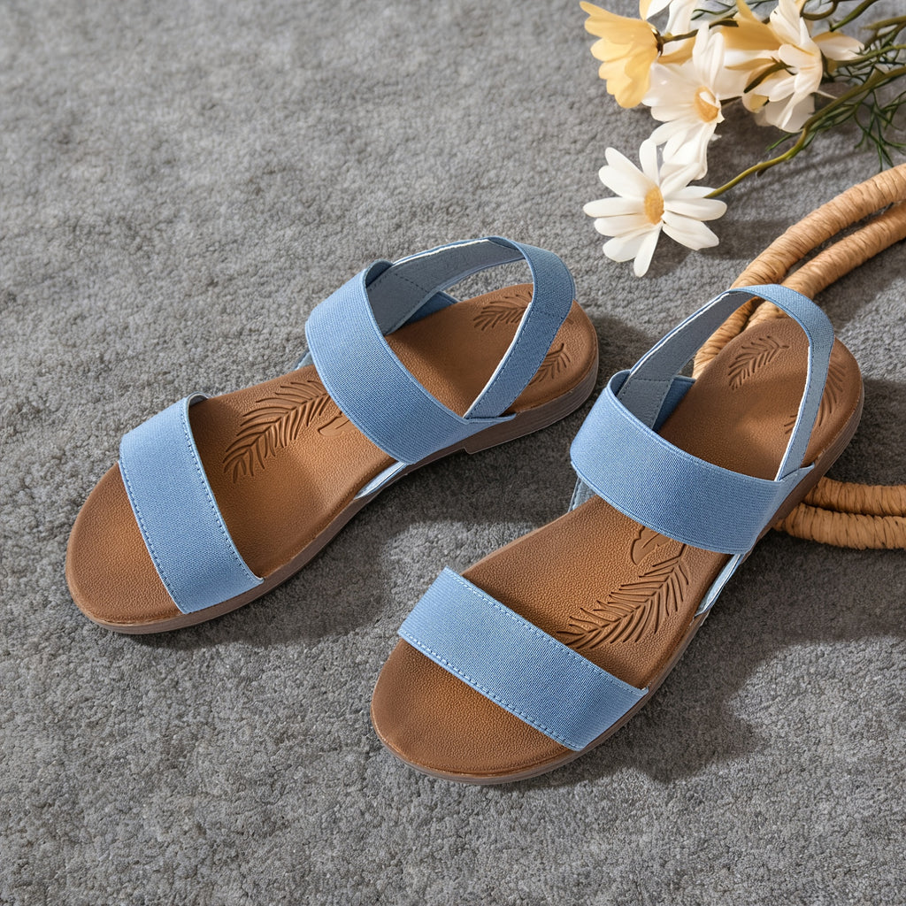Flat Sandals for Women Featuring Gladiator Style - with Elastic Ankle Straps, Slip-Resistant Soles, And Comfortable Insoles, Perfect for Casual Summer Wear., Women Shoes
