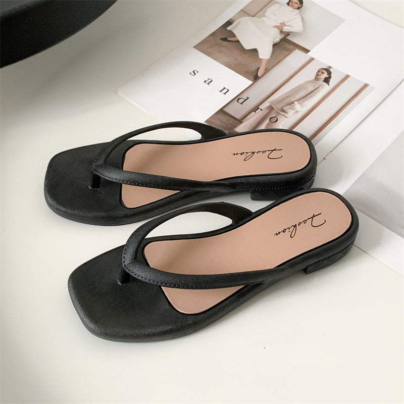 Yuzhihao Summer Women'S Casual Flat Flip-Flops | Open Toe, EVA Material, Fashionable Indoor and Outdoor Sandals, Women Shoes