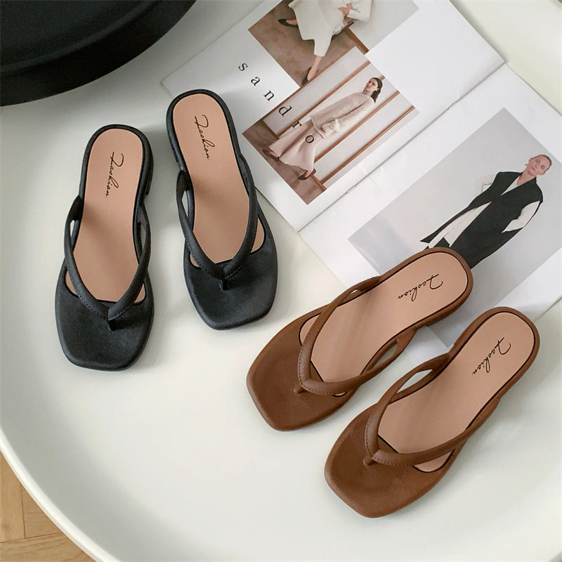 Yuzhihao Summer Women'S Casual Flat Flip-Flops | Open Toe, EVA Material, Fashionable Indoor and Outdoor Sandals, Women Shoes