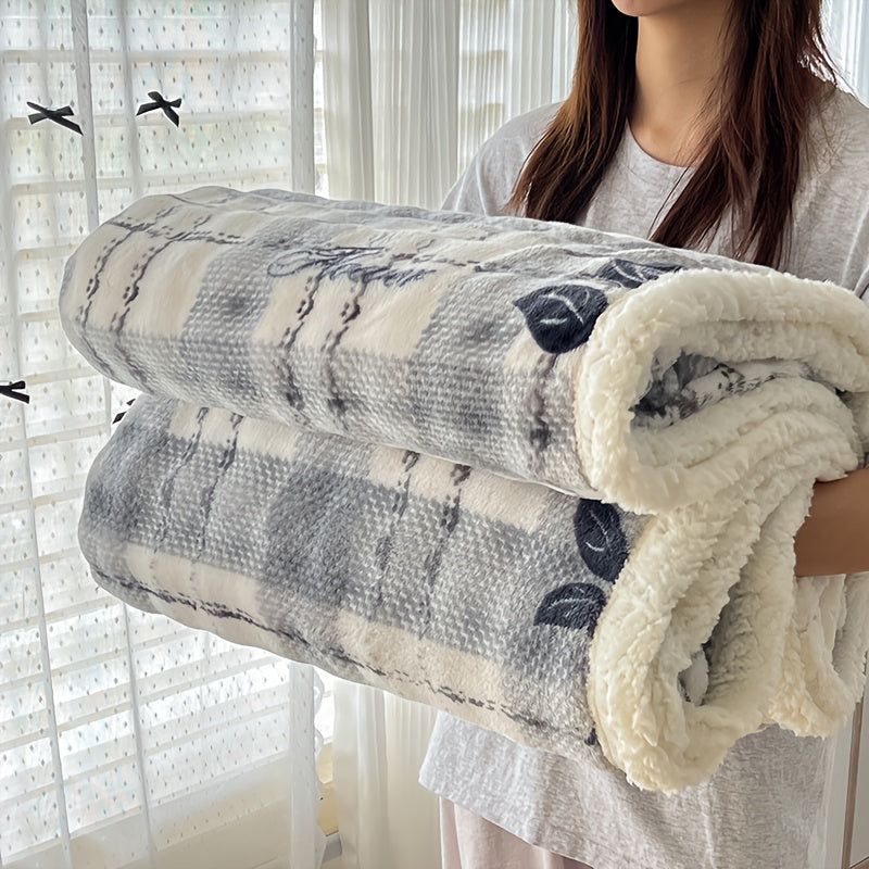 Heavyweight King Size Bed Blanket | Machine Washable, Gravity Blanket for Sofa Cover, Dormitory and Bedroom Cozy Bedding, Winter Living Room and Bedroom, DecorChristmas Gifts, Flannel Polyester