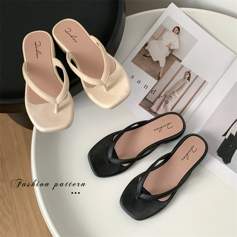 Yuzhihao Summer Women'S Casual Flat Flip-Flops | Open Toe, EVA Material, Fashionable Indoor and Outdoor Sandals, Women Shoes