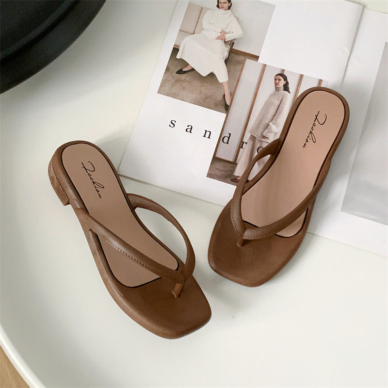 Yuzhihao Summer Women'S Casual Flat Flip-Flops | Open Toe, EVA Material, Fashionable Indoor and Outdoor Sandals, Women Shoes