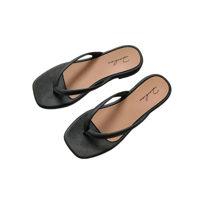 Yuzhihao Summer Women'S Casual Flat Flip-Flops | Open Toe, EVA Material, Fashionable Indoor and Outdoor Sandals, Women Shoes