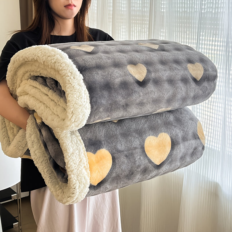 Heavyweight King Size Bed Blanket | Machine Washable, Gravity Blanket for Sofa Cover, Dormitory and Bedroom Cozy Bedding, Winter Living Room and Bedroom, DecorChristmas Gifts, Flannel Polyester