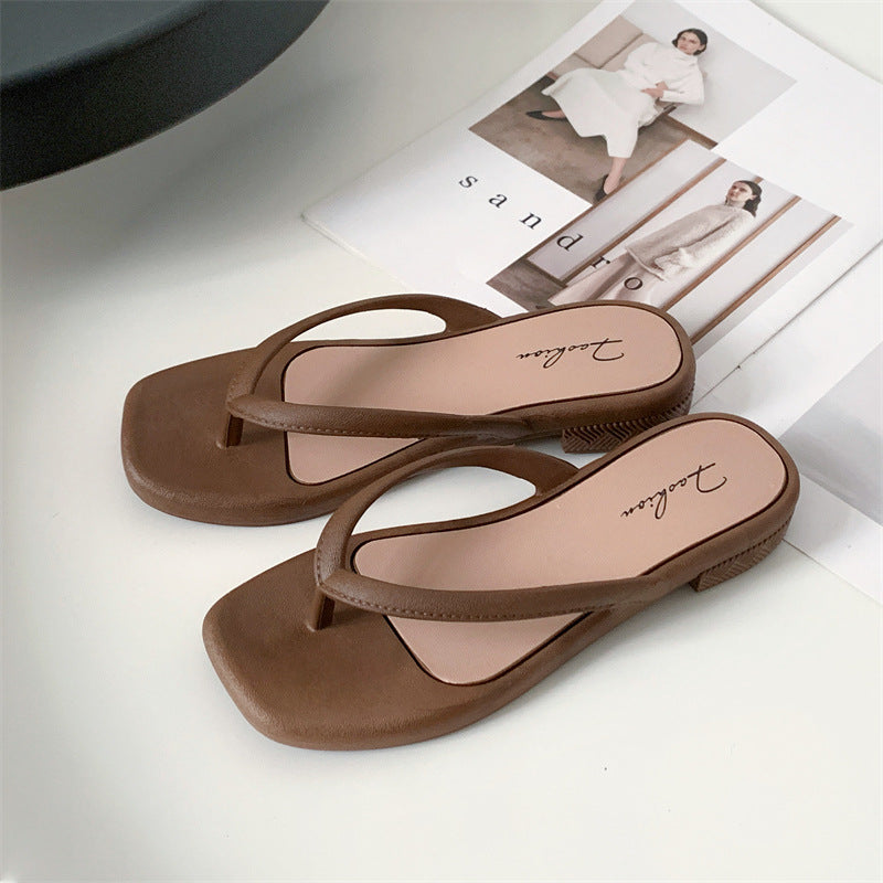 Yuzhihao Summer Women'S Casual Flat Flip-Flops | Open Toe, EVA Material, Fashionable Indoor and Outdoor Sandals, Women Shoes